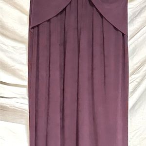 Vince Camuto flowing chiffon egg plant evening gown